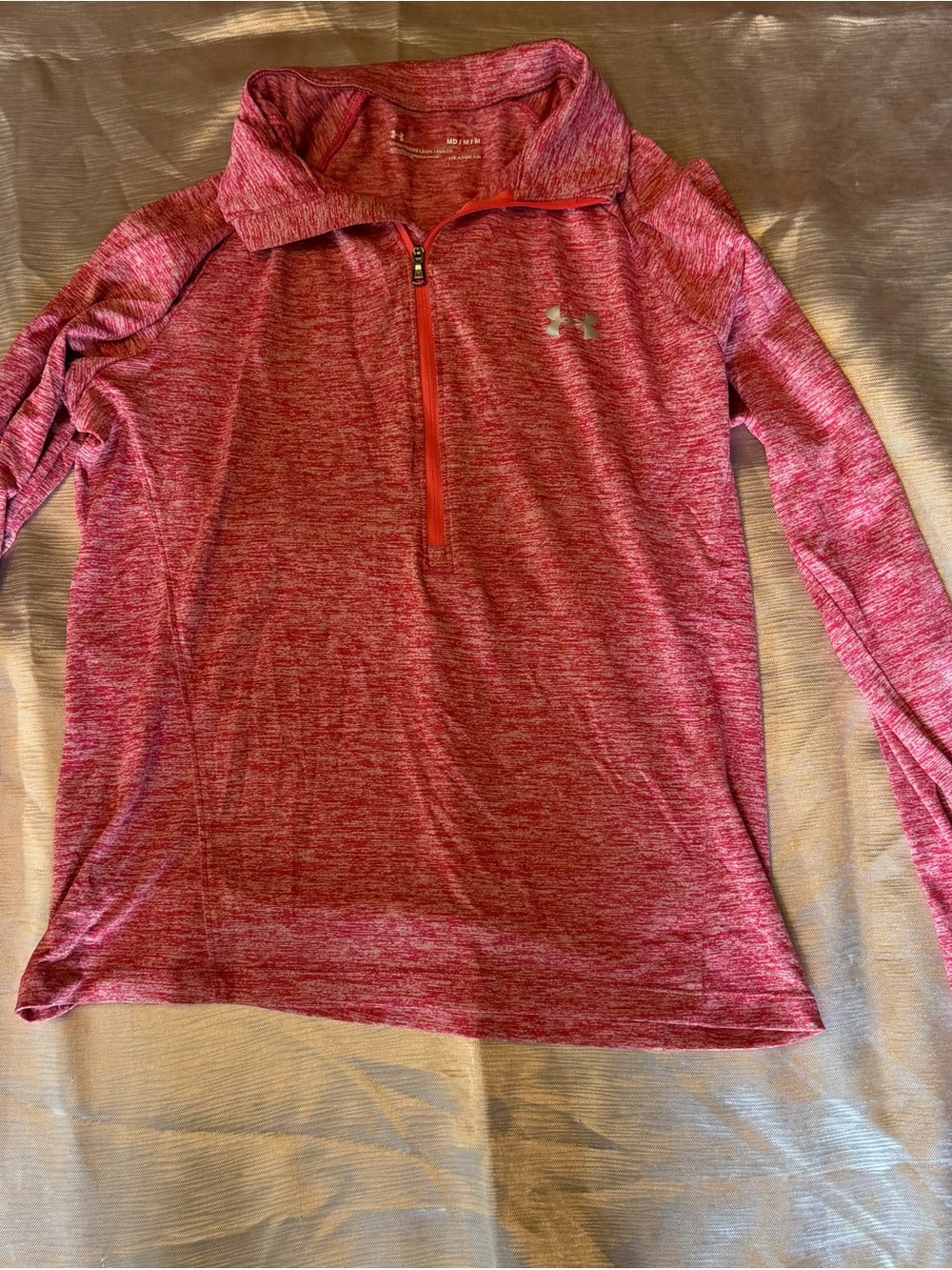 Under Armour womens red Quarter-Zip Performance Top